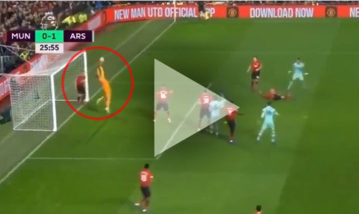 FATALNY błąd De Gei i... gol dla Arsenalu! [VIDEO]